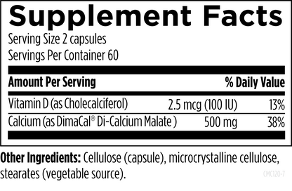 Malato de Calcio 500 mg (120 caps), Designs for Health