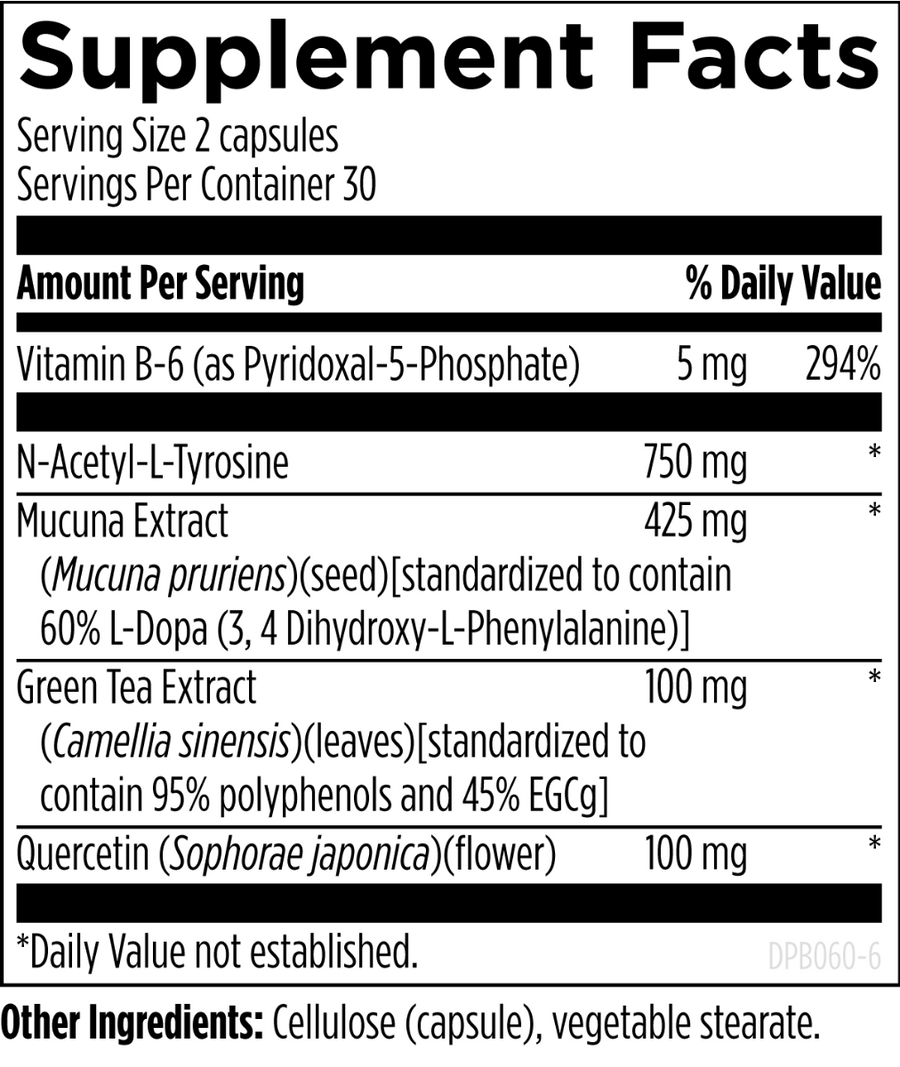 DopaBoost™ (60 veg caps) para Cerebro, Designs for Health