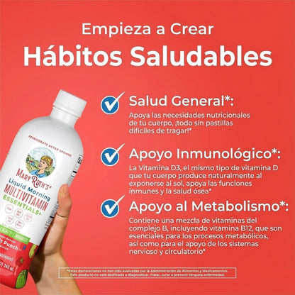 Multivitamínico Matutino, Ponche de Frutas (32fl oz/ 946ml), Mary Ruth´s