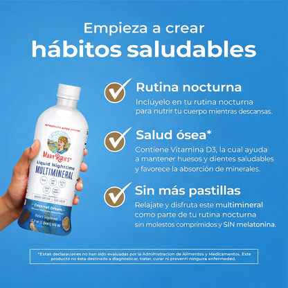 Multimineral Líquido Nocturno (946ml) / Nighttime Multimineral Liquid, Coconut, (32oz)