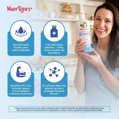 Multimineral Líquido Nocturno (946ml) / Nighttime Multimineral Liquid, Coconut, (32oz)