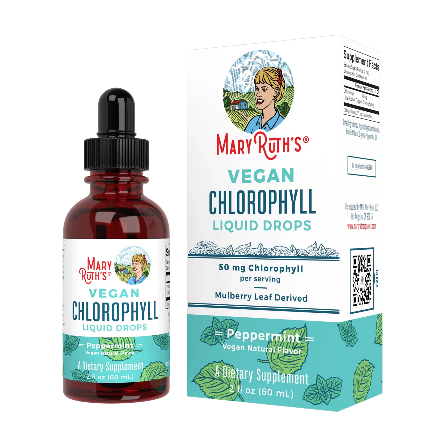 Gotas de clorofila líquida vegana (60ml) /Vegan Chlorophyll Liquid Drops 2 oz
