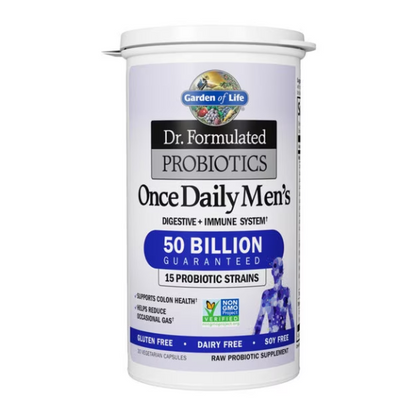 CC Multivitaminico para Hombres para Digestion + Sistema Inmune (30 veg caps), Garden of Life