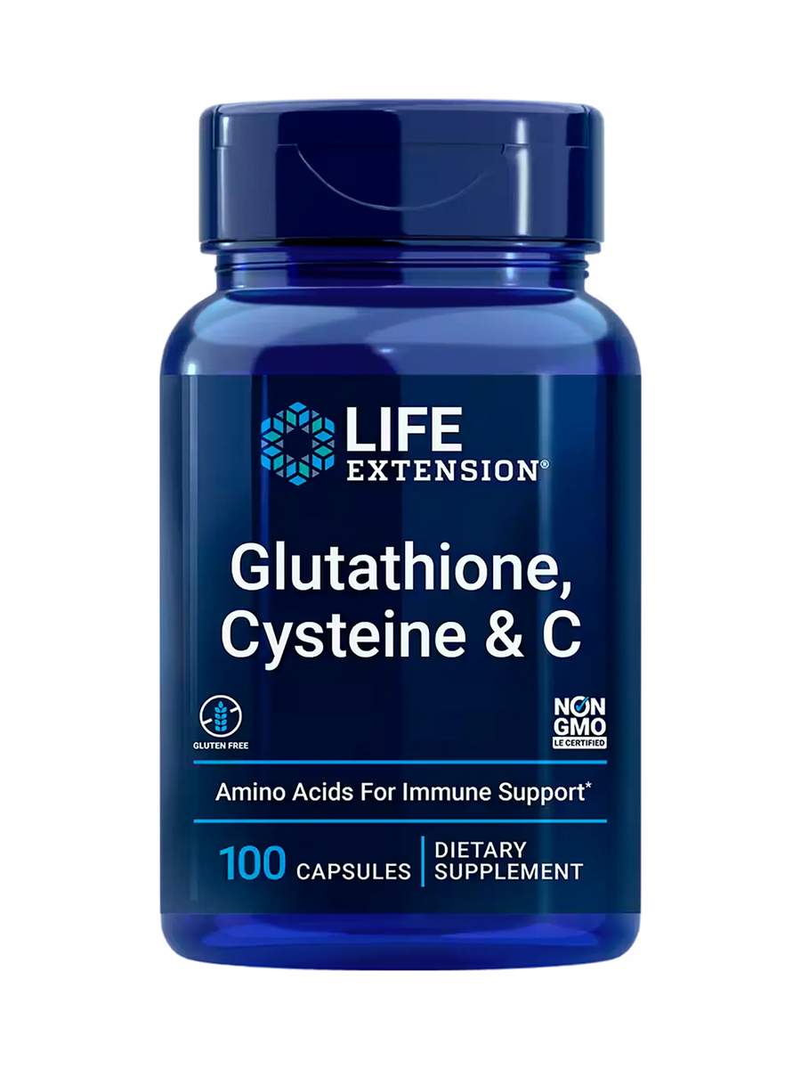 Glutatión, cisteína y vitamina C (100 cápsulas) / Glutathione, Cysteine & C (100 capsules)