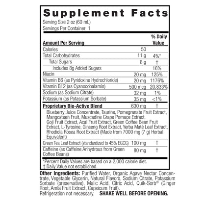 OFERTA 30% Shot Energetico de Te Verde (2 Oz / 60 ml), Nature's Answer