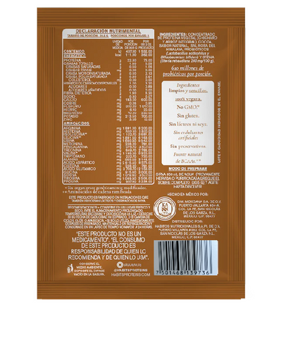OFERTA 50% Proteina Probiotica, Cacao CAJA (16 pack de 30.5 gr), Habits