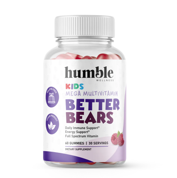 Better Bears Kids Mega Multivitamínico (60 gomitas)/ Better Bears Kids Mega Multivitamin Gummies