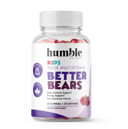 Better Bears Kids Mega Multivitamínico (60 gomitas)/ Better Bears Kids Mega Multivitamin Gummies