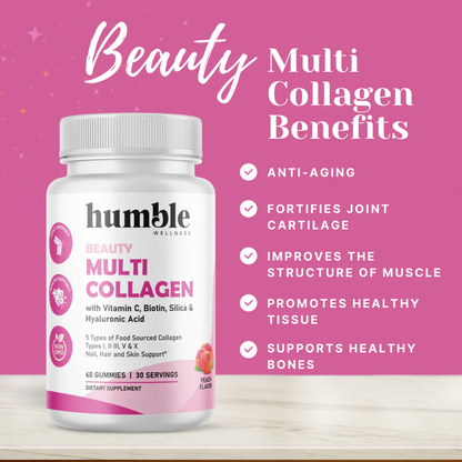 Gomitas de Colágeno Múltiple (60 gomitas) / Beauty Multi Collagen Gummies