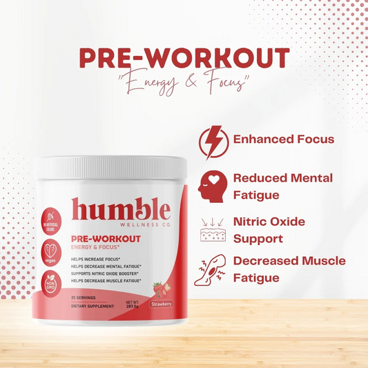 Humble Pre entrenamento, Energía y Concentración (287.5g)/ Humble Pre-Workout Energy & Focus (287.5g)