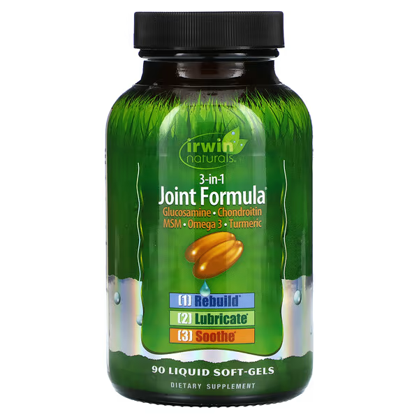 Fórmula 3 en 1 para las Articulaciones (90 softgels), Irwin Naturals