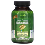 Nutrición para Cabello y Uñas (60 softgels),Irwin Naturals