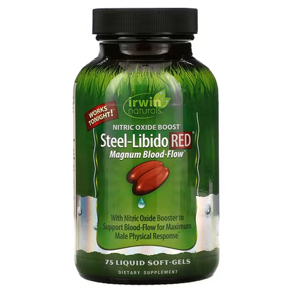 Steel-Libido RED (75 softgels) para Hombres, Irwin Naturals