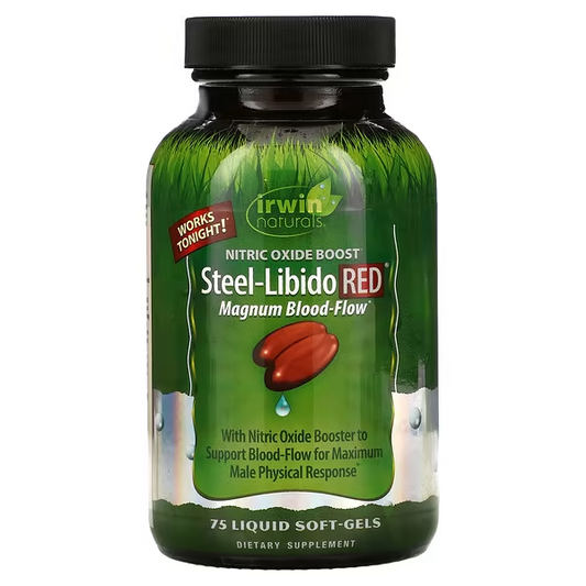Steel-Libido RED (75 softgels) para Hombres, Irwin Naturals