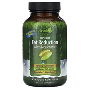 Acelerador Triple Diet Fat, Reducción Máxima (72 softgels), Irwin Naturals