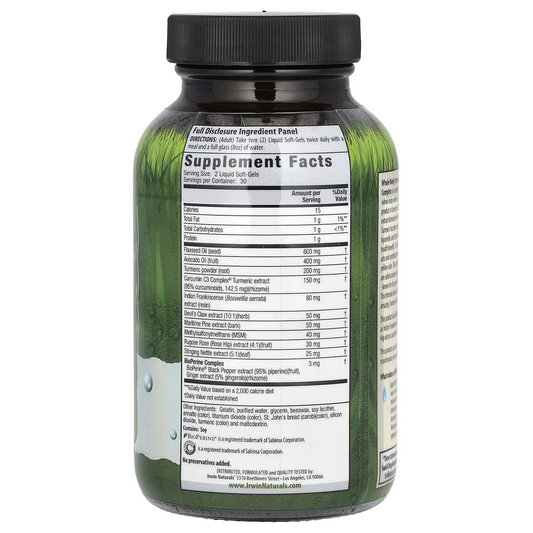 CC Complejo de Curcuma + Curcumina C3 (60 softgels), Irwin Naturals