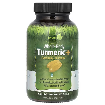CC Complejo de Curcuma + Curcumina C3 (60 softgels), Irwin Naturals