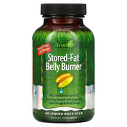 Quemador de Grasa Abdominal Almacenada (60 softgels),Irwin Naturals