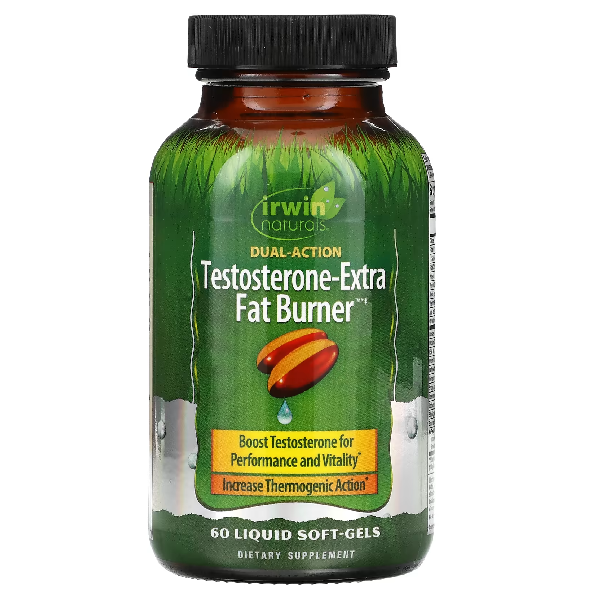 Potenciador de Testosterona & Quema de Grasas (60 softgels), Irwin Naturals