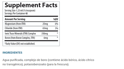 Boro iónico 6mg (59ml) / Boron Ionico Liquido 6 mg (2oz)