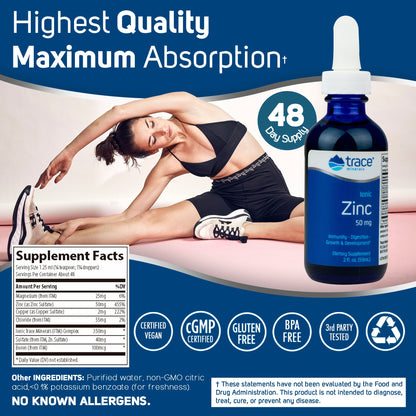 Zinc iónico 500MG / Ionic Zinc 50MG (2 fl oz)
