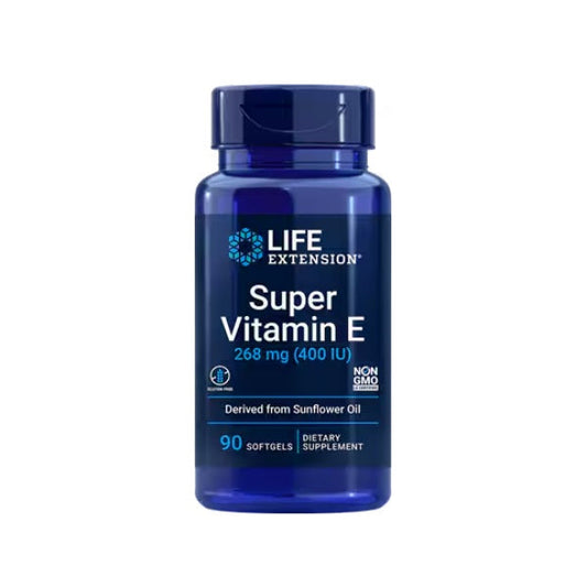 Súper vitamina E 268 mg (400 UI), 90 cápsulas blandas ,Life Extension