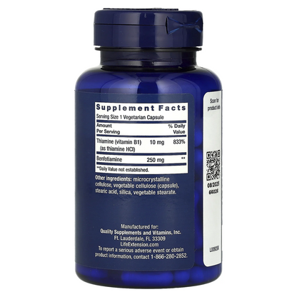 Megabenfotiamina 250mg (120 vcaps) / Mega benfotiamine 250mg (120 vcaps)