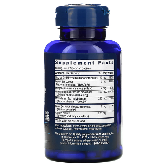 Minerales traza (90vcaps) / Only Trace Minerals (90vcaps)
