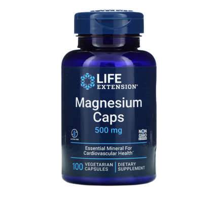 Magnesio en capsulas 500 mg (100vcaps) /  Magnesium Caps 500mg (100vcaps)