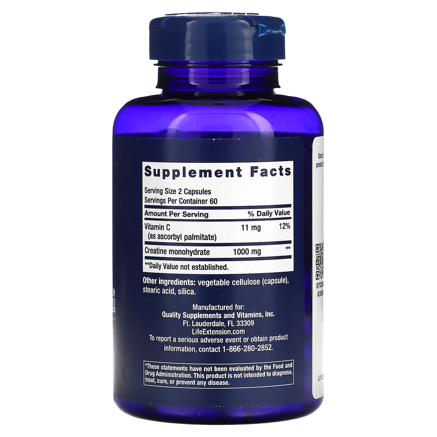 Creatina 120 caps LIFE EXTENSION