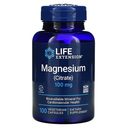 Magnesio (citrato) 100 mg, 100 vcaps /  Magnesium (Citrate) 100 mg, 100 vcaps