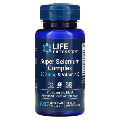 Super selenio y vitamina E, 200 mcg (100 vcaps) / Super Selenium Complex 200 mcg (100 vcaps)