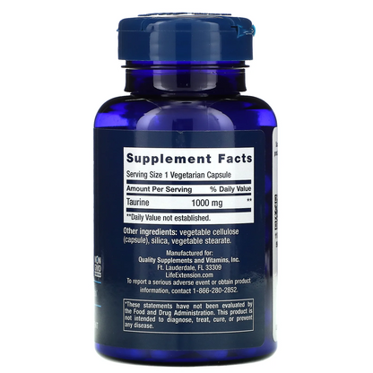 OFERTA 25% Taurina 1000 mg (90 veg caps), Life Extension
