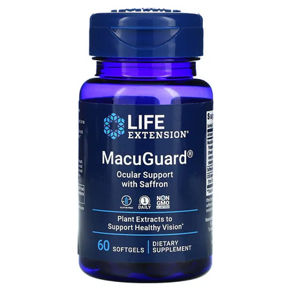 MacuGuard® Soporte Ocular con Azafrán (60 capsulas blandas) / MacuGuard® Ocular Support with Saffron (60 softgels)