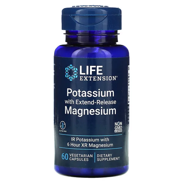 Potasio con magnesio de liberación prolongada (60vcaps) / Potassium with Extend-Release Magnesium (60 vcaps)