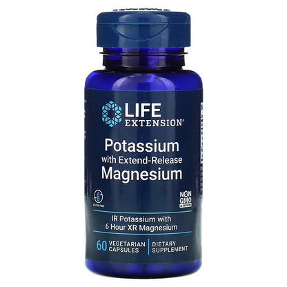 Potasio con magnesio de liberación prolongada (60vcaps) / Potassium with Extend-Release Magnesium (60 vcaps)