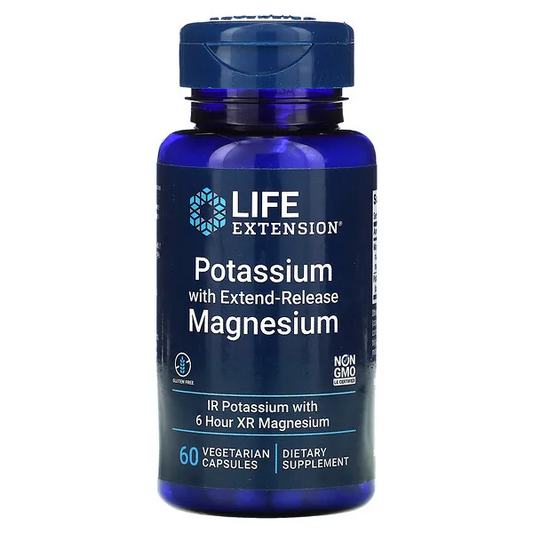 Potasio con magnesio de liberación prolongada (60vcaps) / Potassium with Extend-Release Magnesium (60 vcaps)