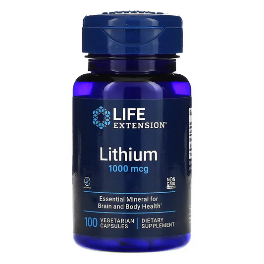 Litio 1000 mcg (100 vcaps) / Lithium 1000 mcg (100 vcaps)