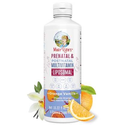 Multivitamínico liposomal prenatal y posnatal 15.22oz (450.10ml) / Prenatal Postnatal Multivitamin Liposomal, Orange Vanilla, (15.22oz)
