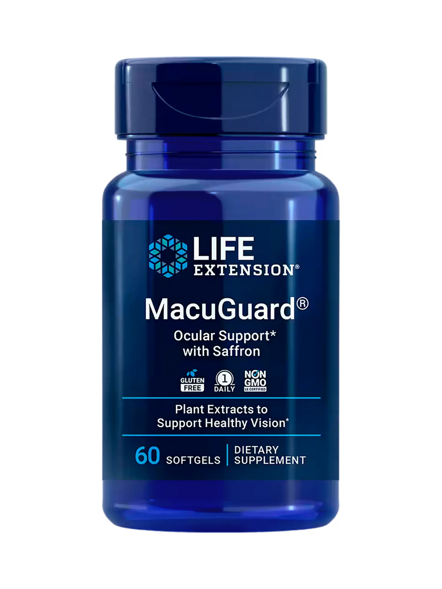Life Extension MacuGuard Ocular Support Saffron - 60 Softgels - PURESUPPLY
