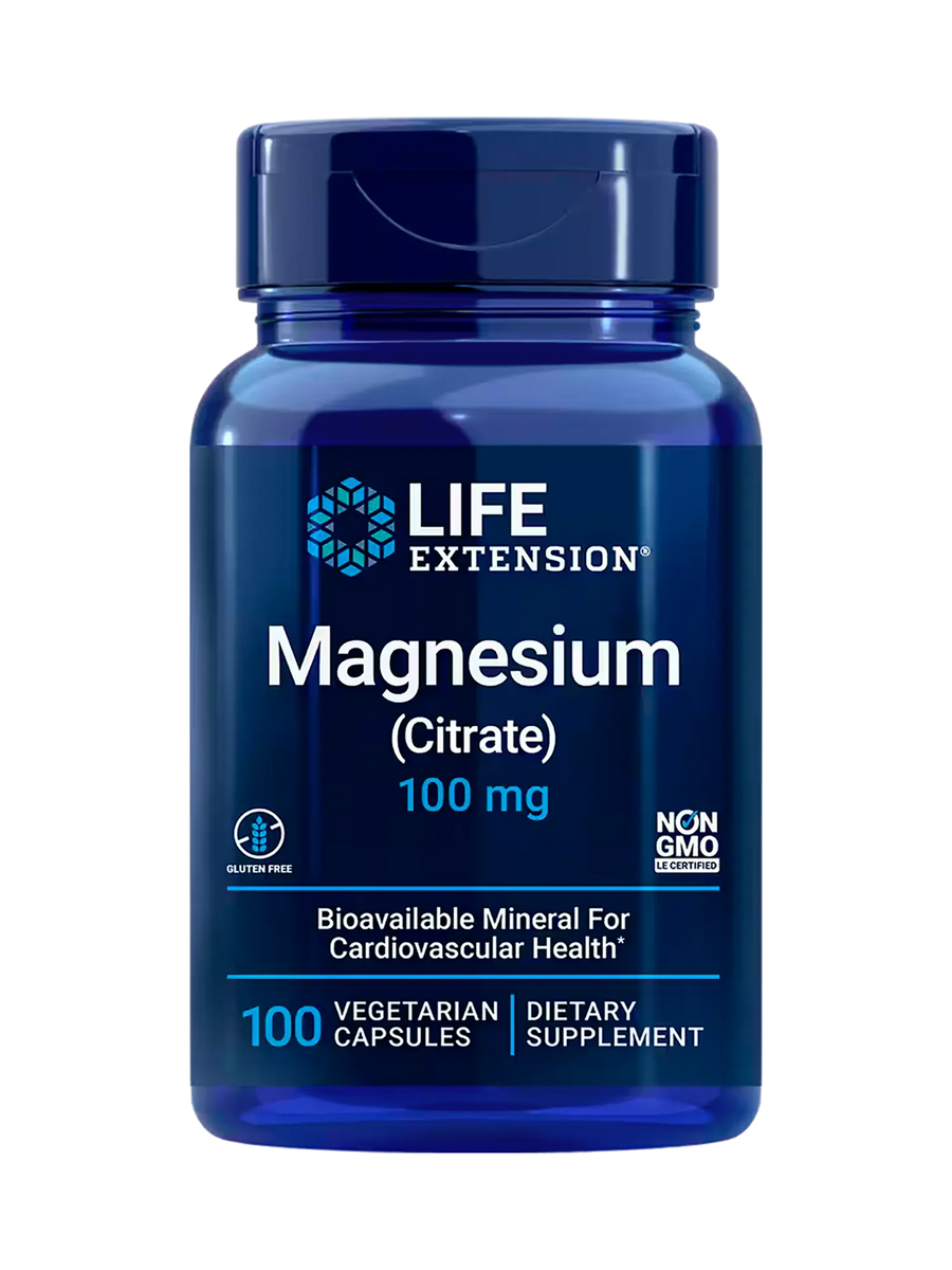 Magnesio (citrato) 100 mg, 100 vcaps /  Magnesium (Citrate) 100 mg, 100 vcaps