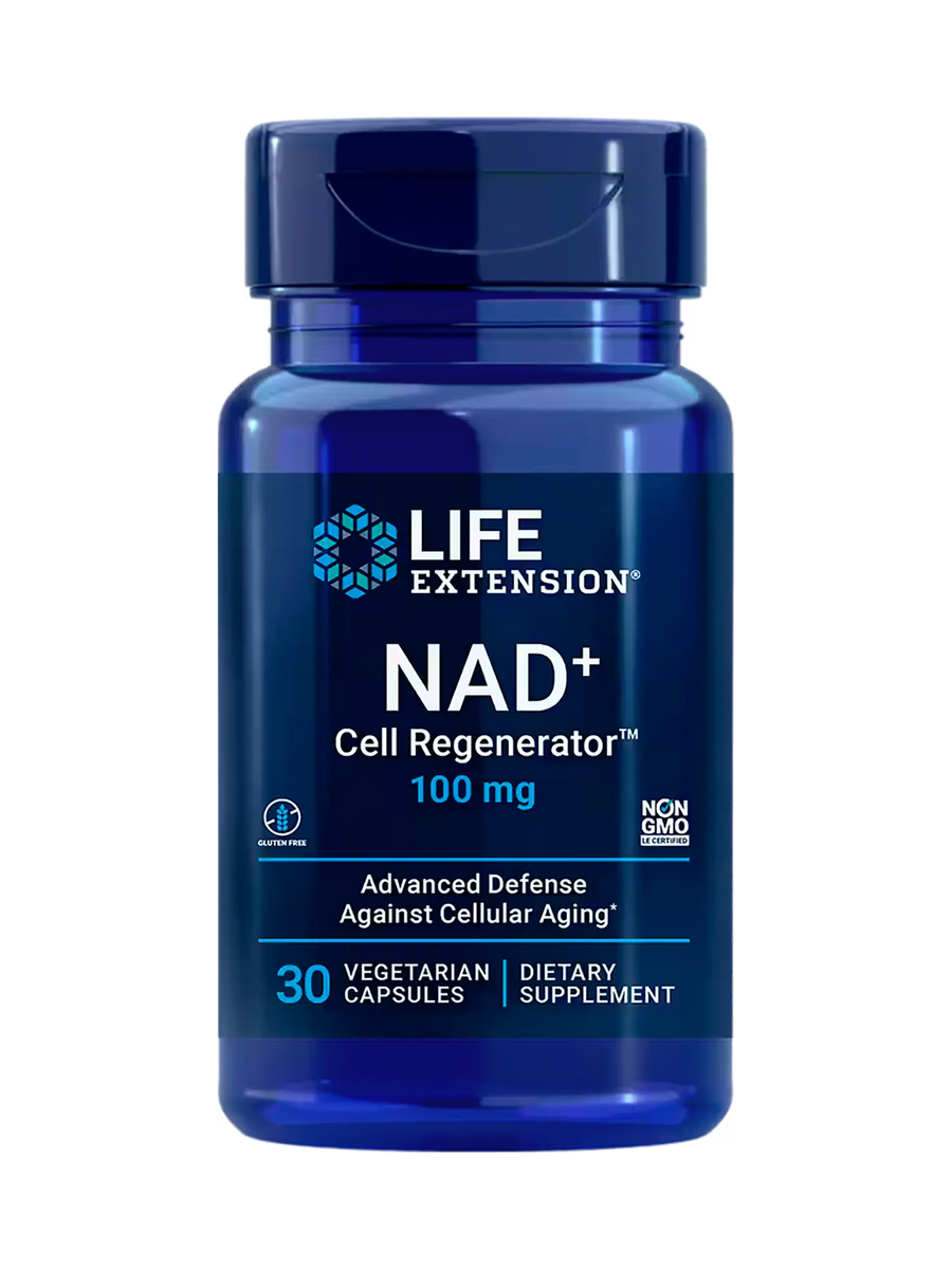 Regenerador celular NAD + 100 mg (30 vcaps) /  NAD+ Cell Regenerator 100 mg (30 vcaps)