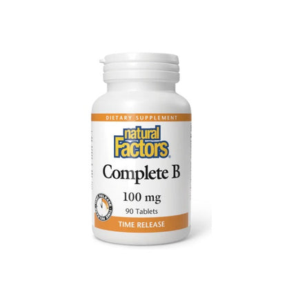 Completo B 100 mg Liberación de Tiempo 90 tab, Natural Factors