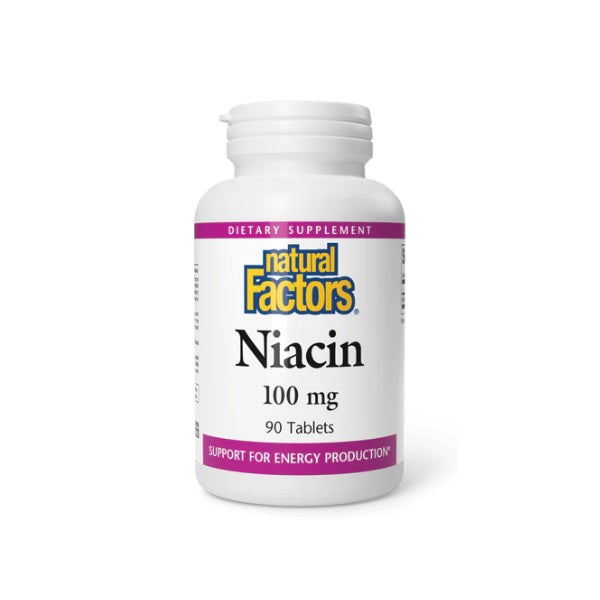 B3 Niacin 100 mg 90 tab, Natural Factors