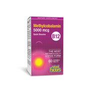 B12 Metilcobalamina 5,000 mcg Masticable 60 tab, Natural Factors