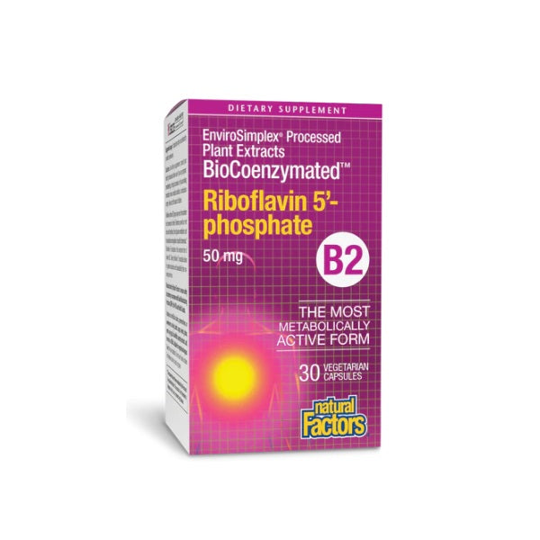 BioCoenzymated® Piridoxal 5'-fosfato 50 mg 30 vcap, Natural Factors