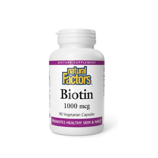 Biotina 1,000 mcg 90 vcap, Natural Factors