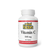 Vitamina C 500 mg w/ Bioflavonoides & Rosa Mosqueta 90 tab, Natural Factors