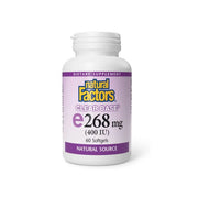 Vitamina E 268 mg (400 IU)  Clear Base® "E" en su Forma Pura60 sg, Natural Factors