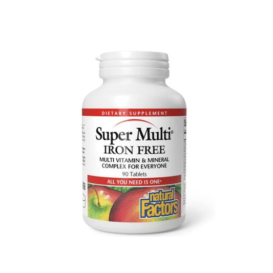 Super Multi® Sin Hierro 90 tab, Natural Factors